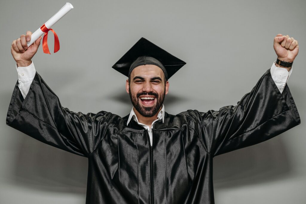 successful international student graduation in europe without IELTS